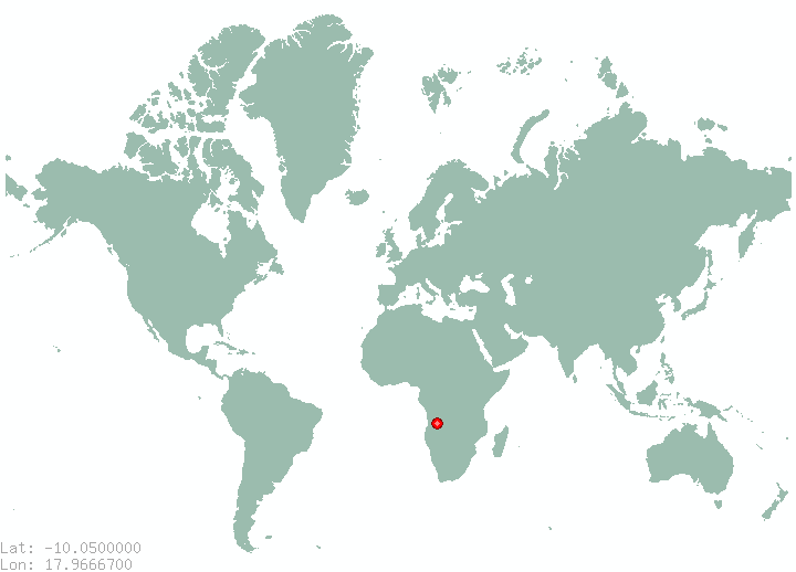 Coje in world map