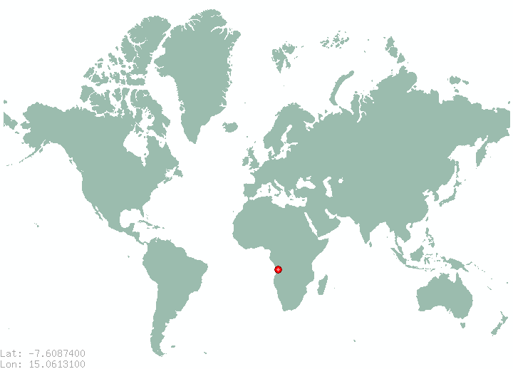 Uige in world map